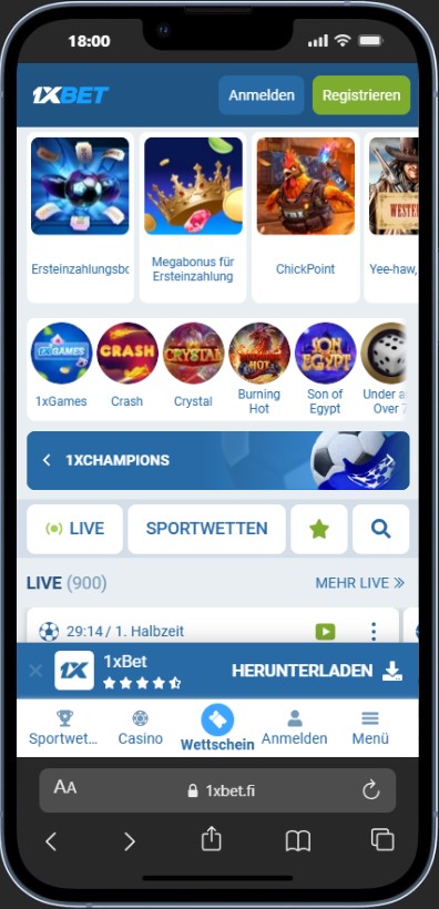 1xbet app